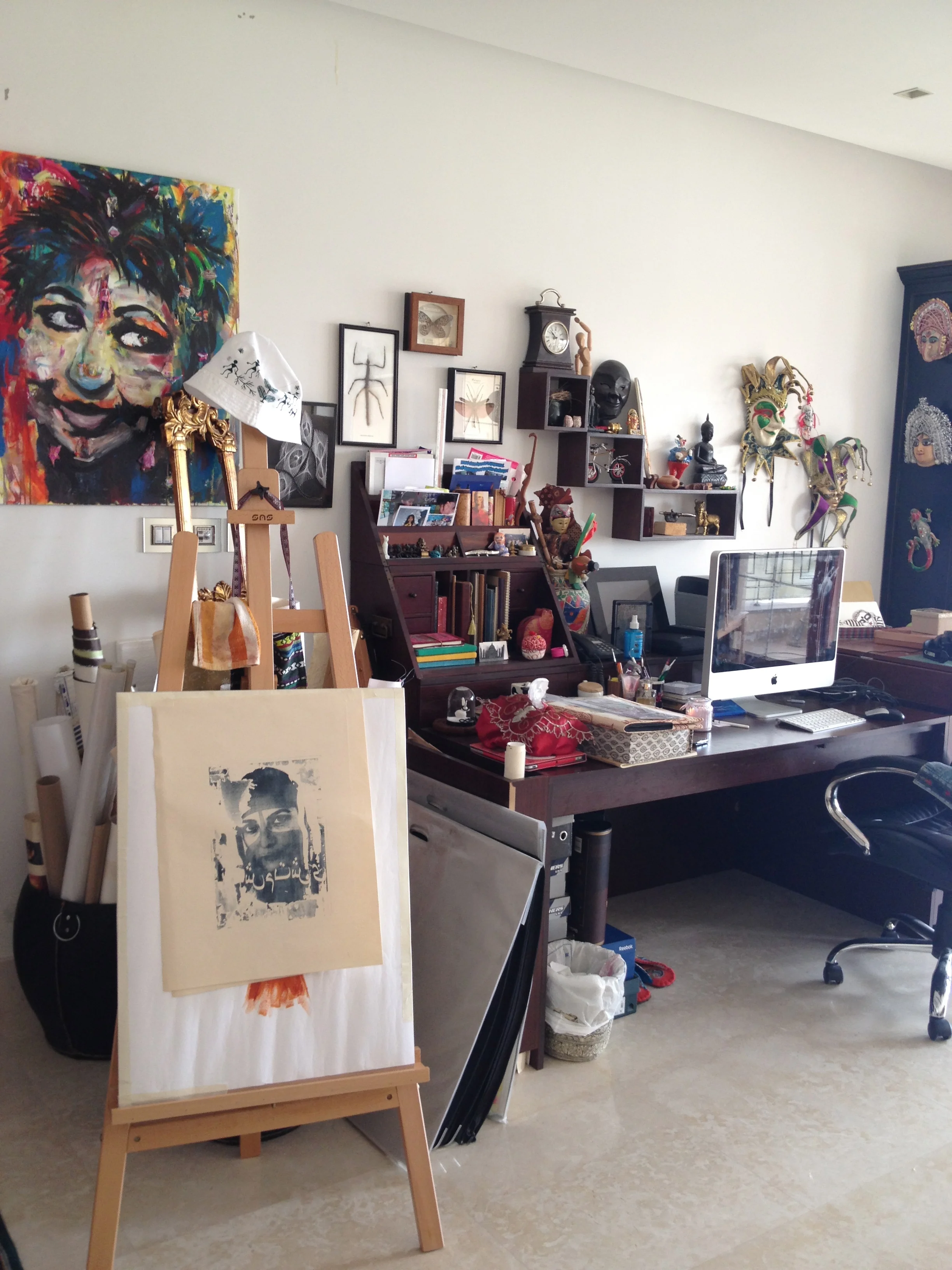 Nivedita Saha's studio