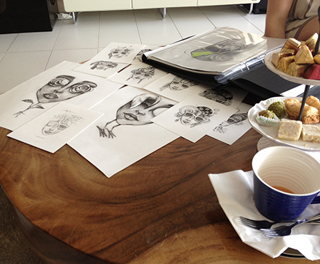 A visit to Lama Khatib Daniel's Dubai studio