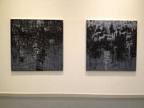 Mohammad Al Qassab's artworks in the Emirates Fine Art Societies 31st Annual exhibition in February 2013