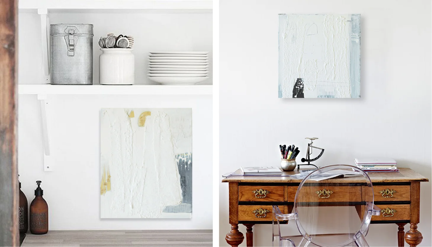 Left: Desert Dwelling 1. Right: Desert Dwelling 2. Both courtesy of the artist.