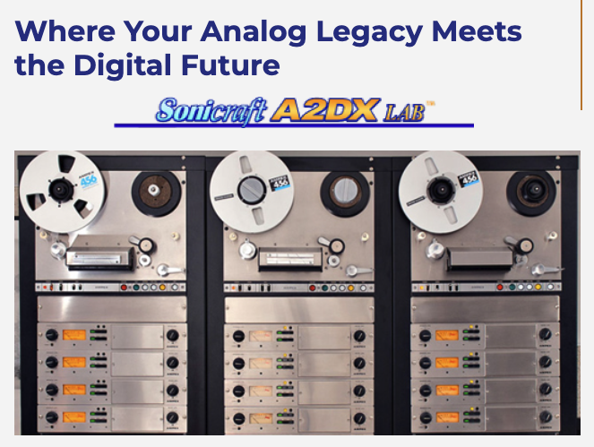 George Blood LP Acquires Sonicraft A2DX Lab