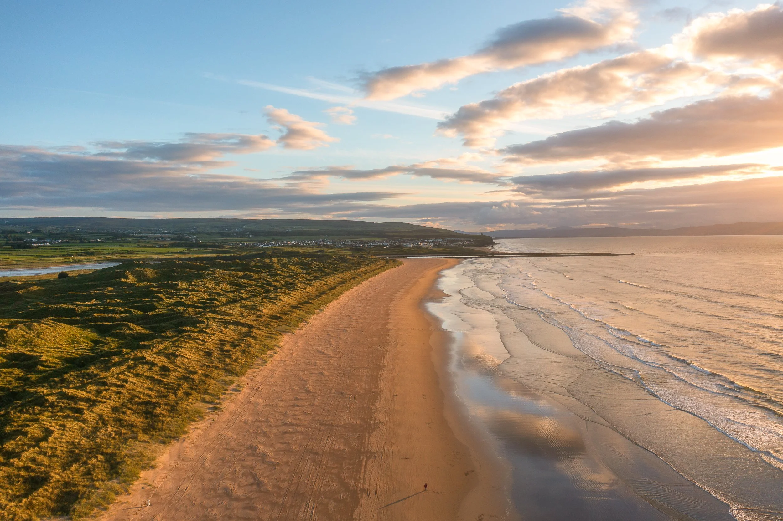 An evening stroll on the strand