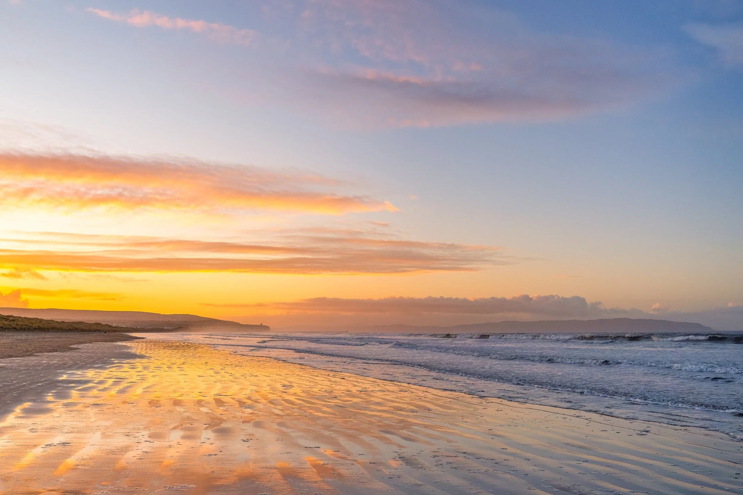 A colourful dusk on Portstewart Strand