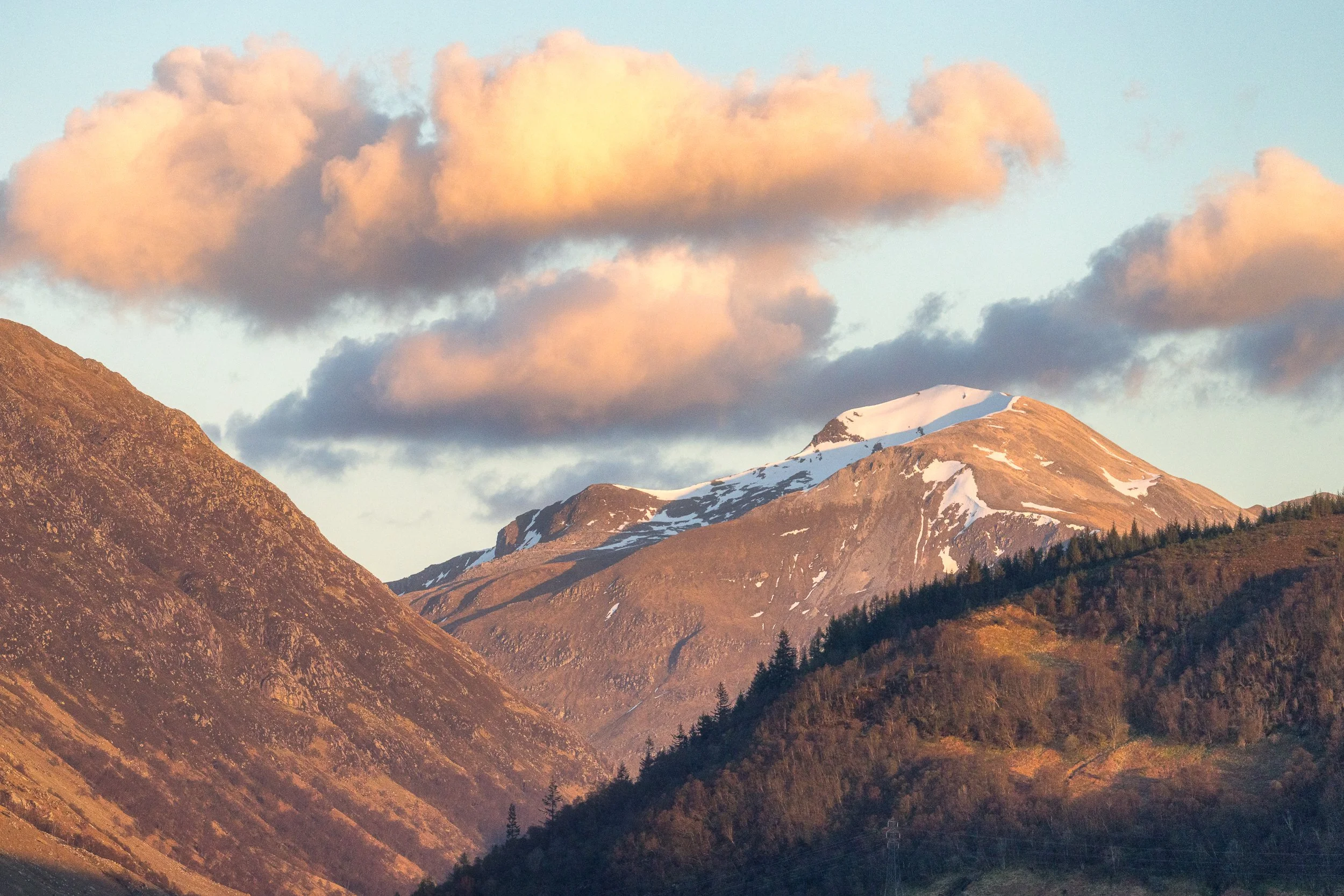 Snow clinging on at Ben Nevis