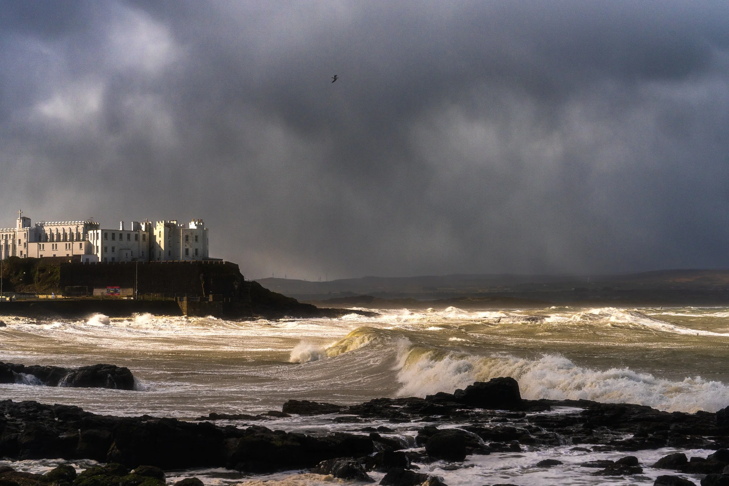 Dominican College on a storm morning