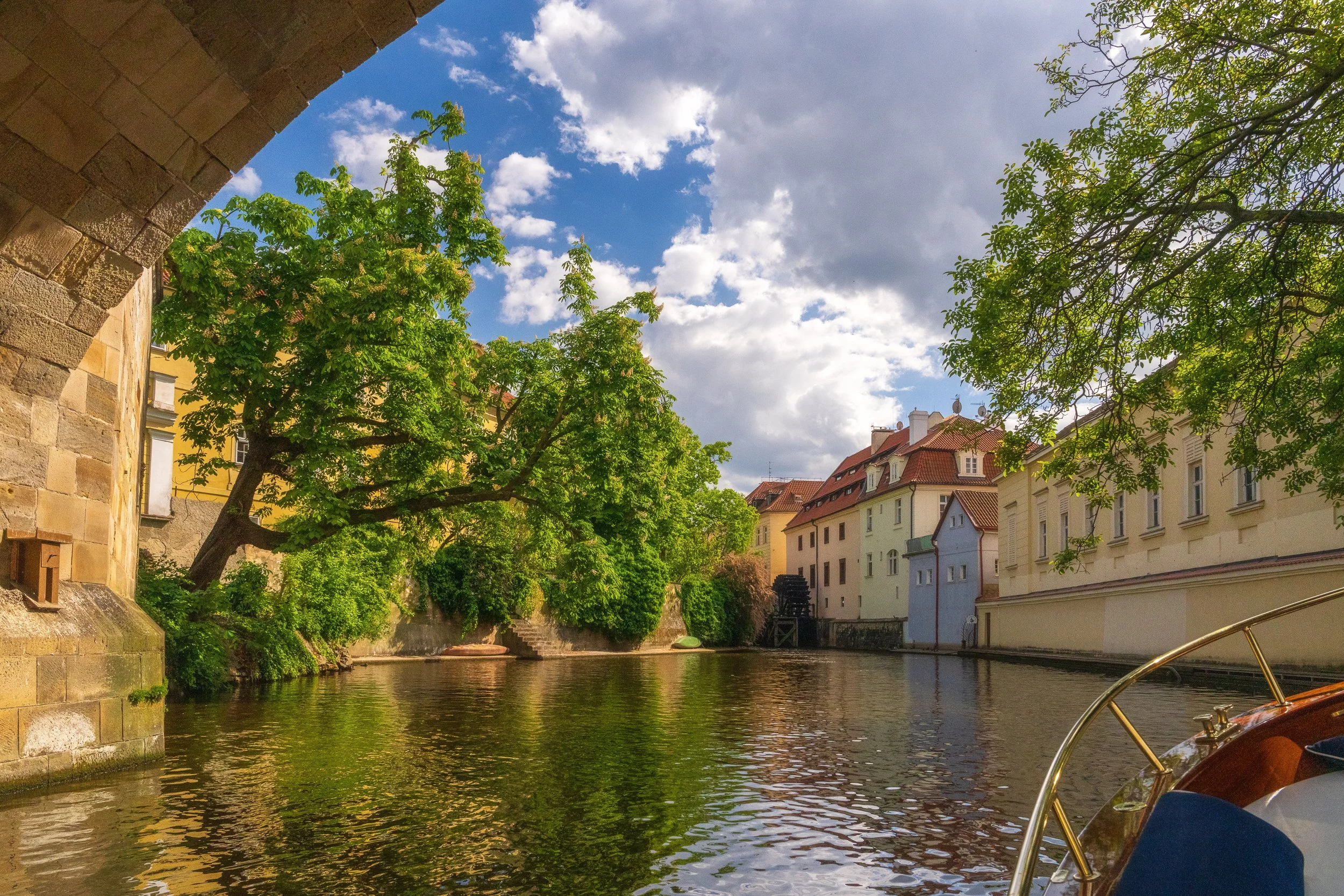 On the river. Prague
