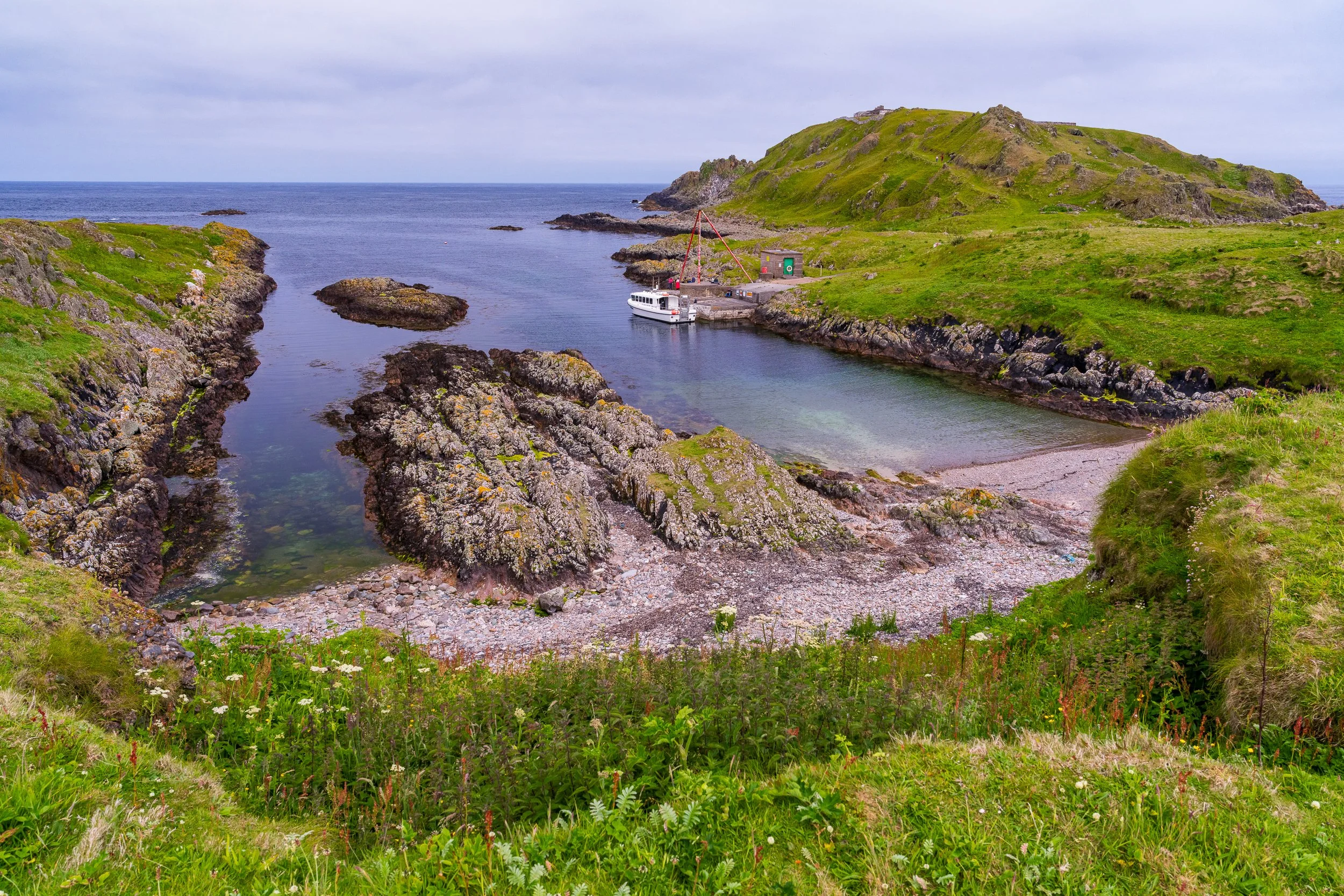 Inishtrahull, home to Ireland's most northerly lighthouse.  It had a small resident population until 1929 when most departed, largely, it is reported, due to illegal trawler fishing, having only four behind until the lighthouse was fully automated an