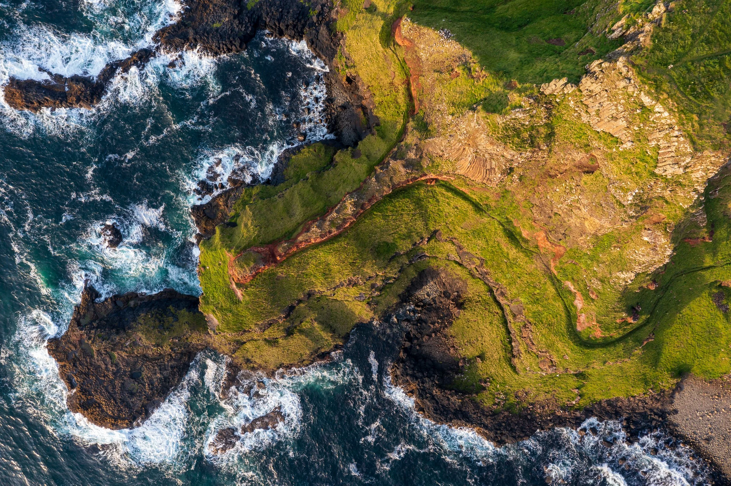 Looking down on Lacada Point