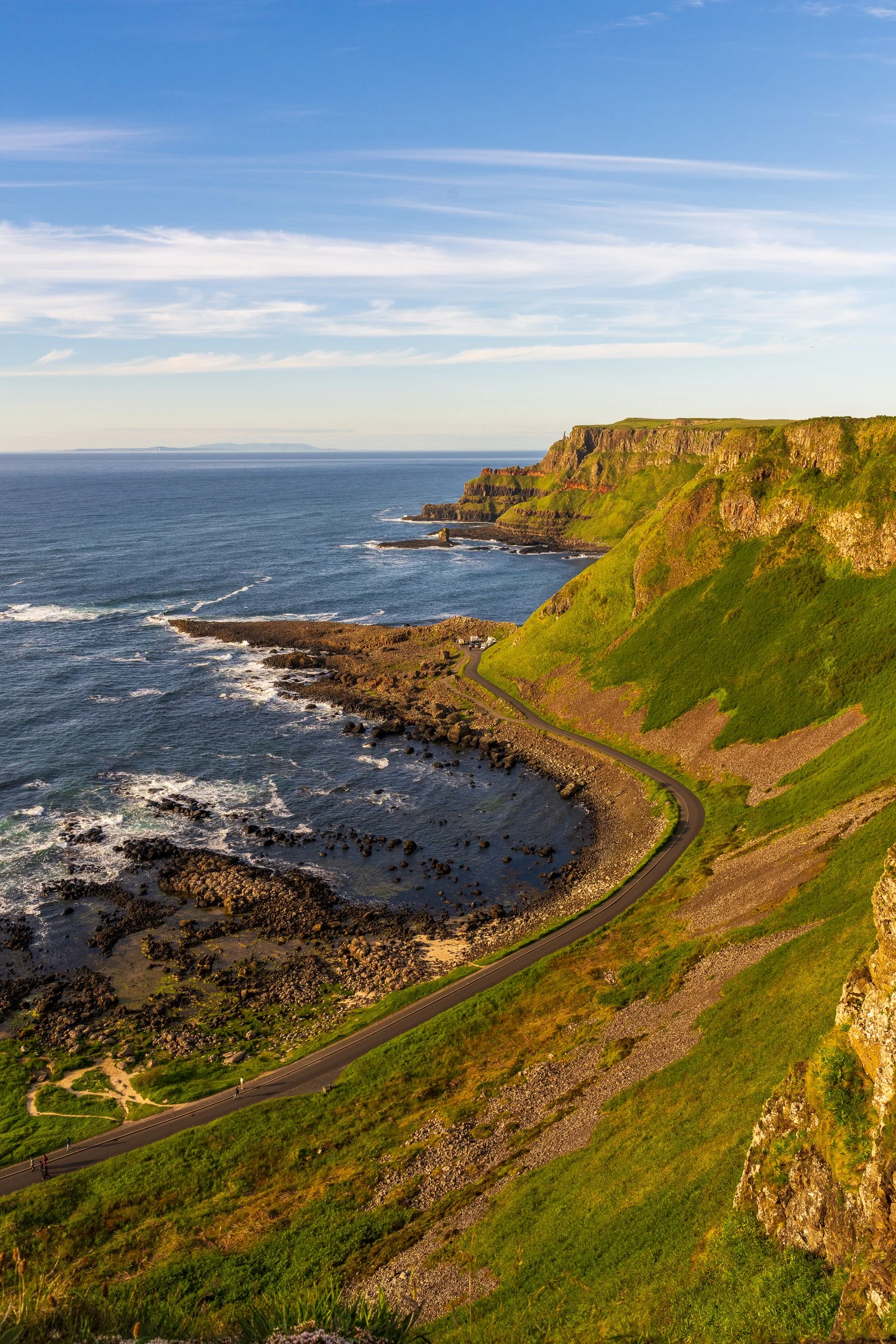 The road to the Giant's Causeway