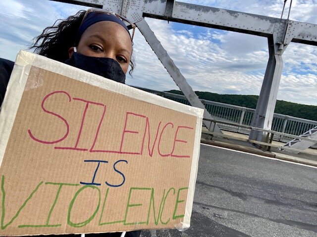  Cynthia Graham  Poughkeepsie, NY First march ever across the Mid Hudson Bridge 