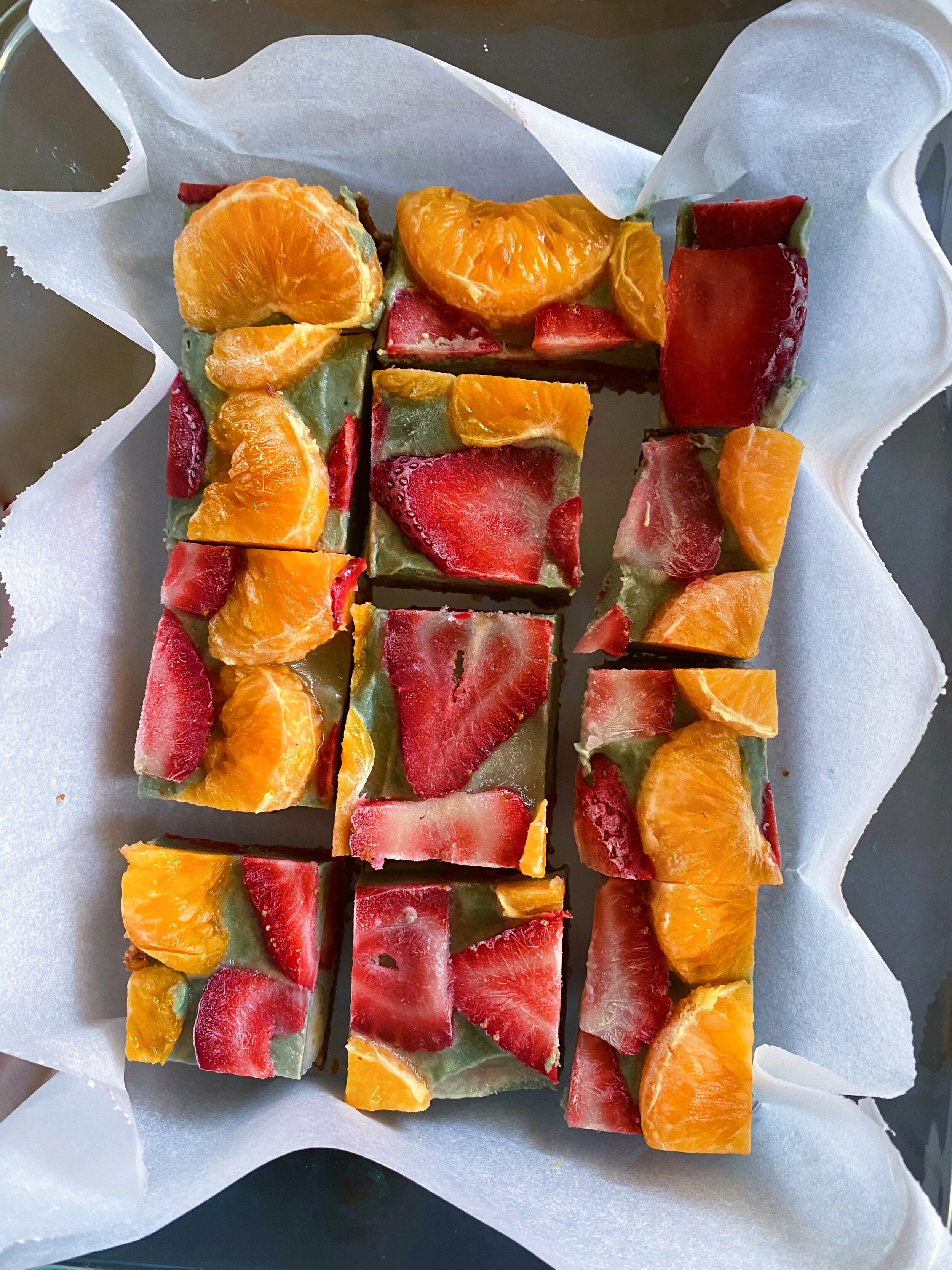 Tropical Tangerine Cashew Cheesecake 