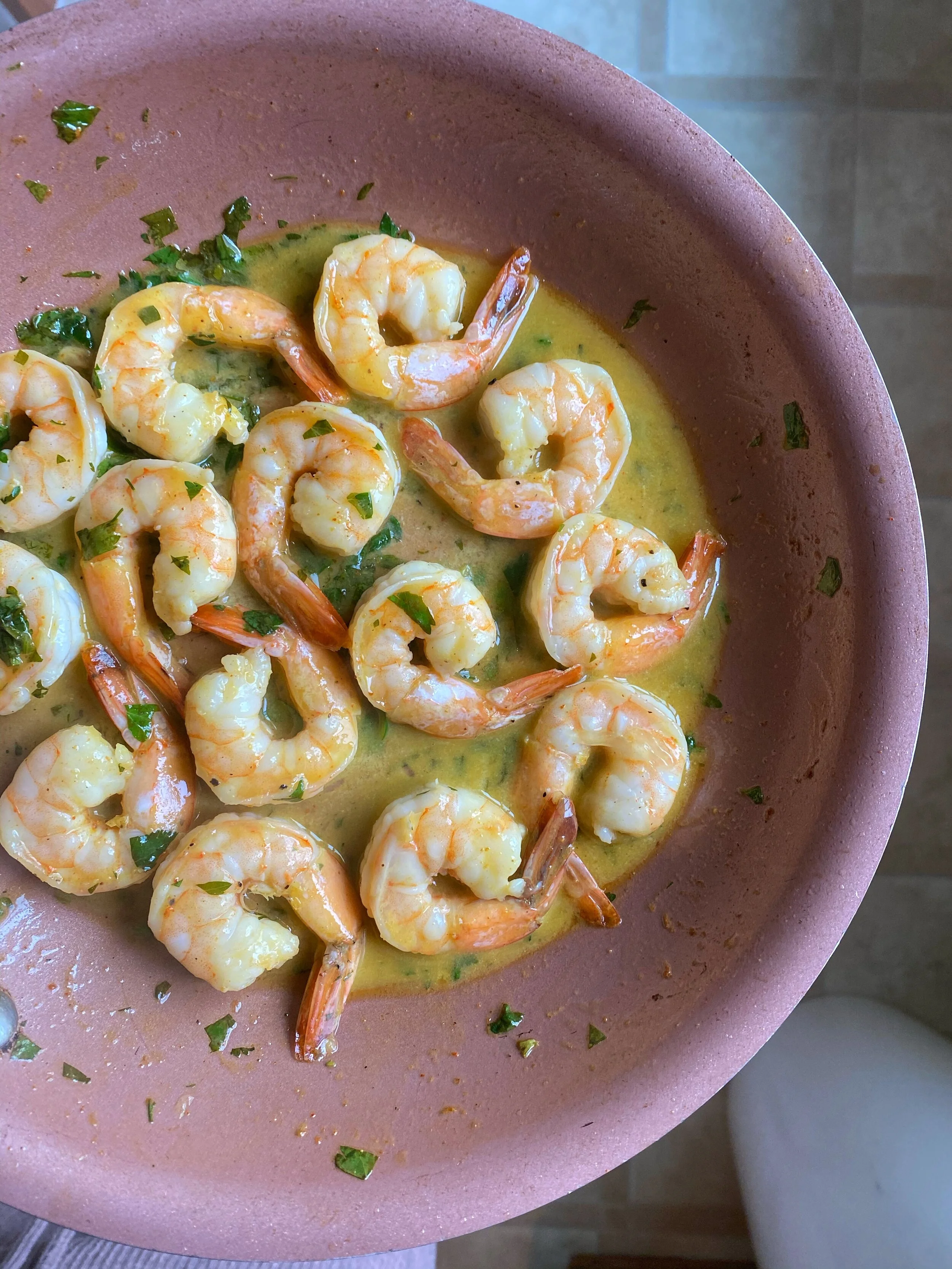 Citrusy White Wine Shrimp