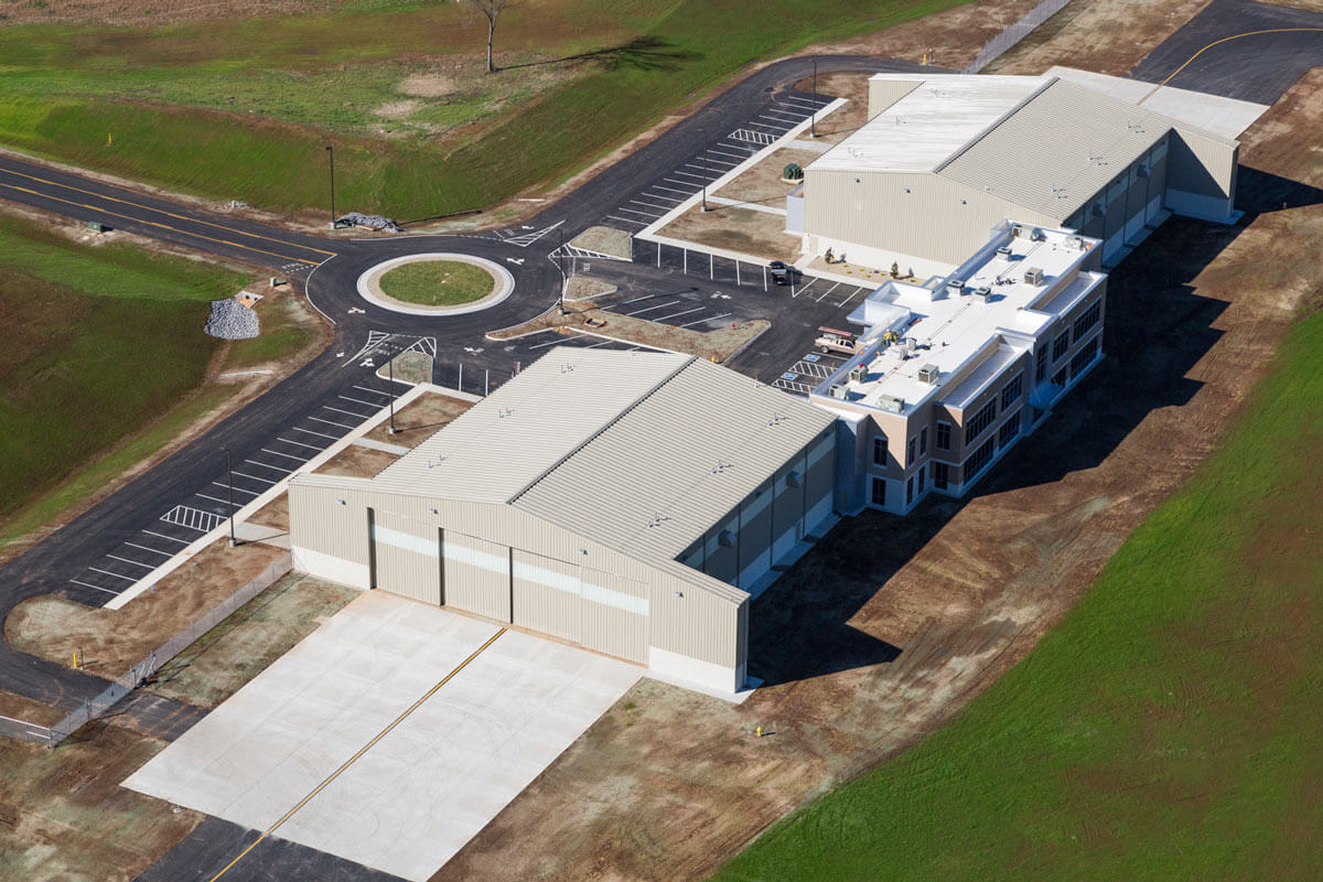 Computer rendering of the Smyrna / Rutherford County Airport Authority Hangar Office and Office Complex