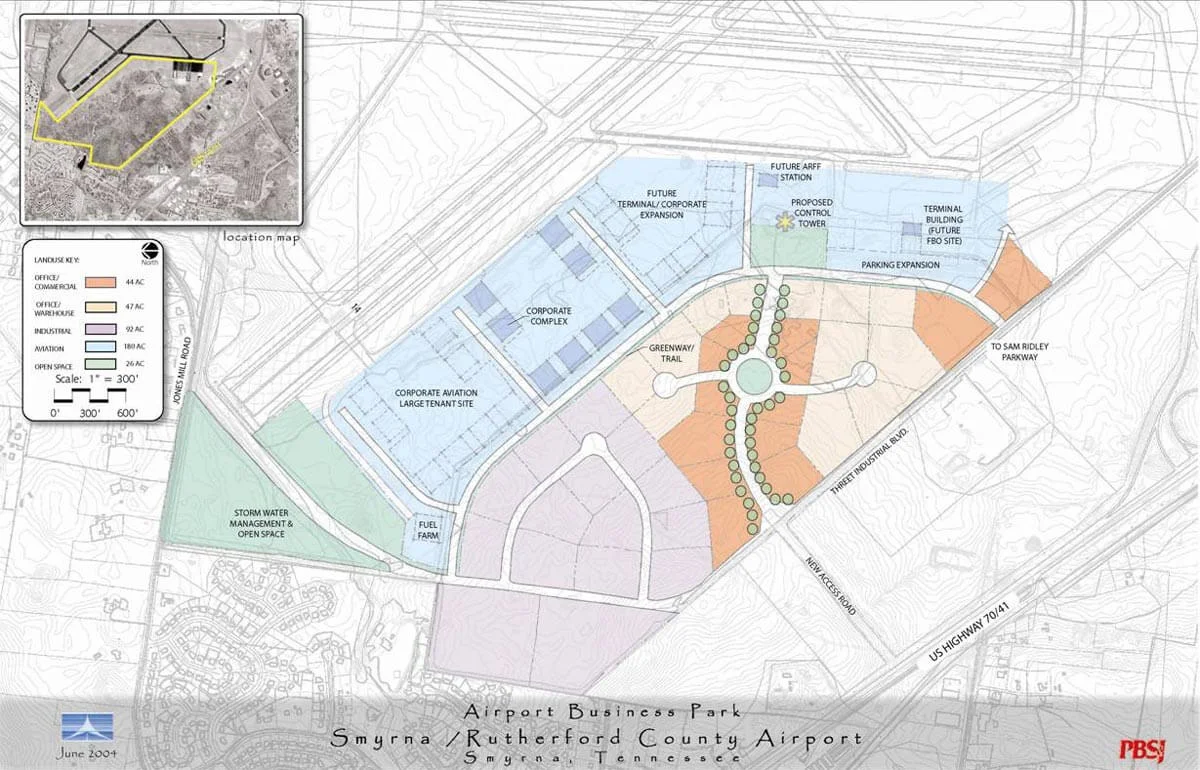 Blueprints of the Smyrna / Rutherford County Airport Authority Hangar Complex
