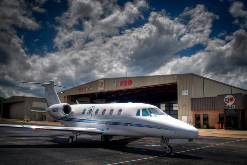 Contour airplane parked in front of a hangar - Smyrna / Rutherford Country Airport Authority