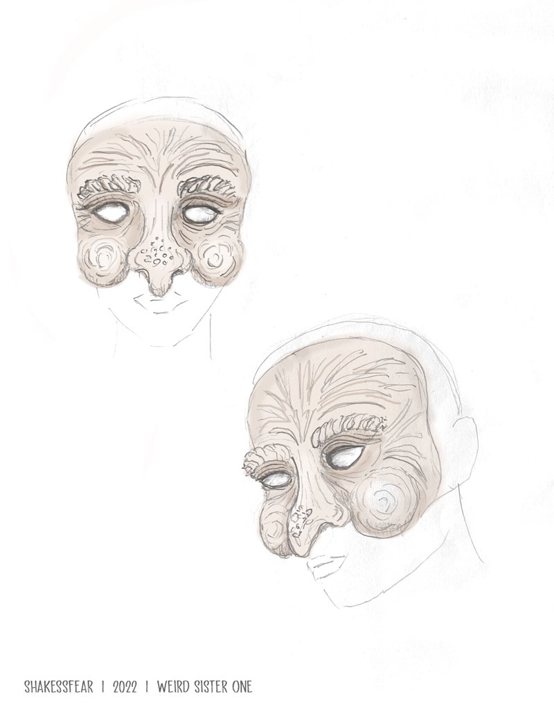 Three Weird Sisters: Initial Concept Sketch
