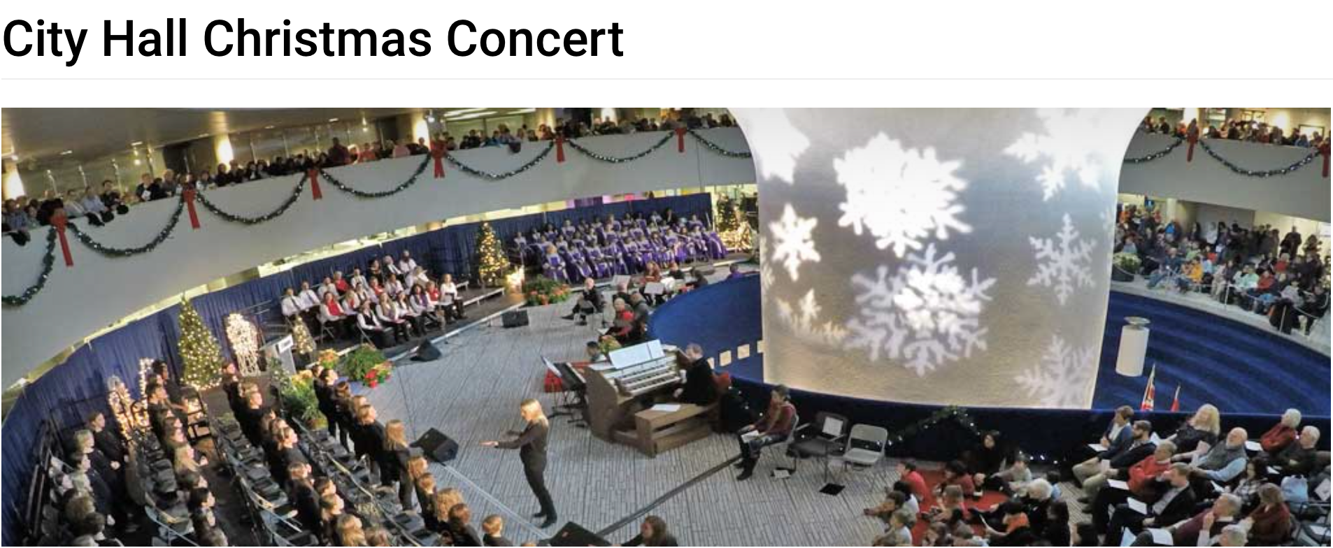 City Hall Christmas Concert