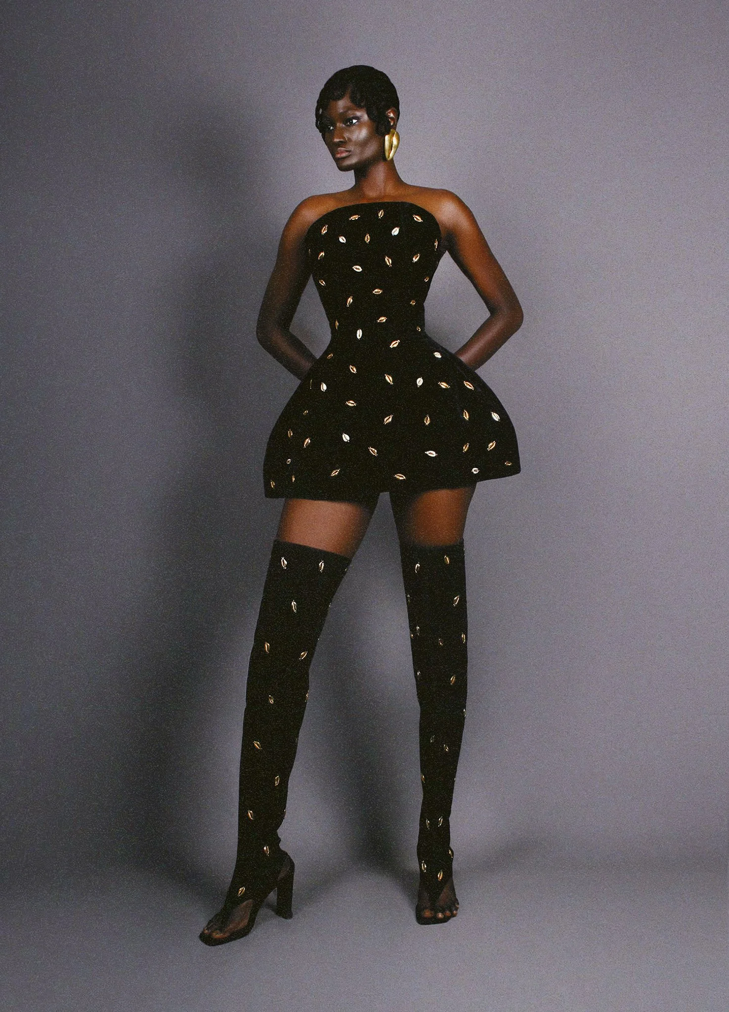 black and gold dama dresses TONGORO COUTURE DRESS PETAW — TONGORO dress_type_Strapless