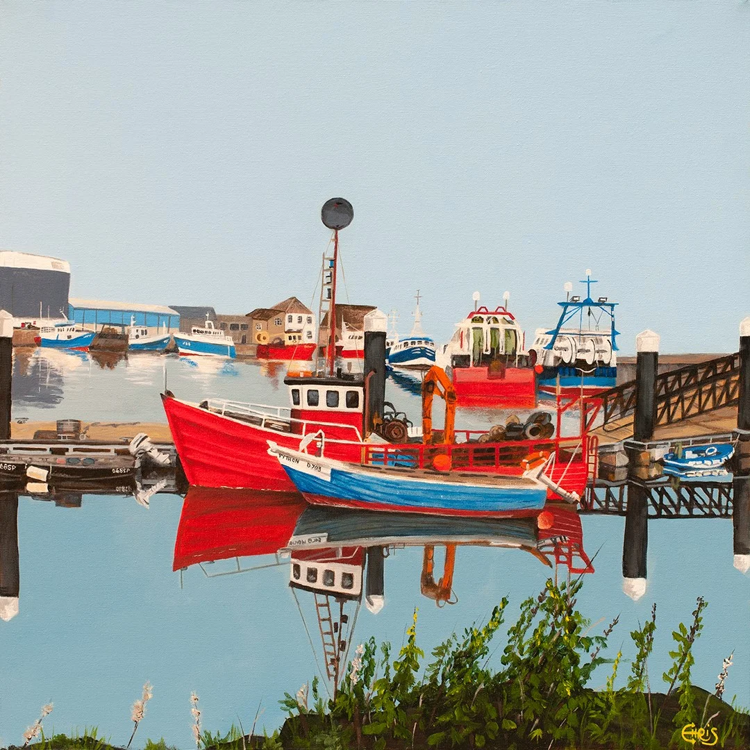 Afloat - Acrylic on Canvas - 24x24 - $525