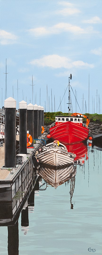 Howth - Ireland, Acrylic on Canvas, 16x40, SOLD