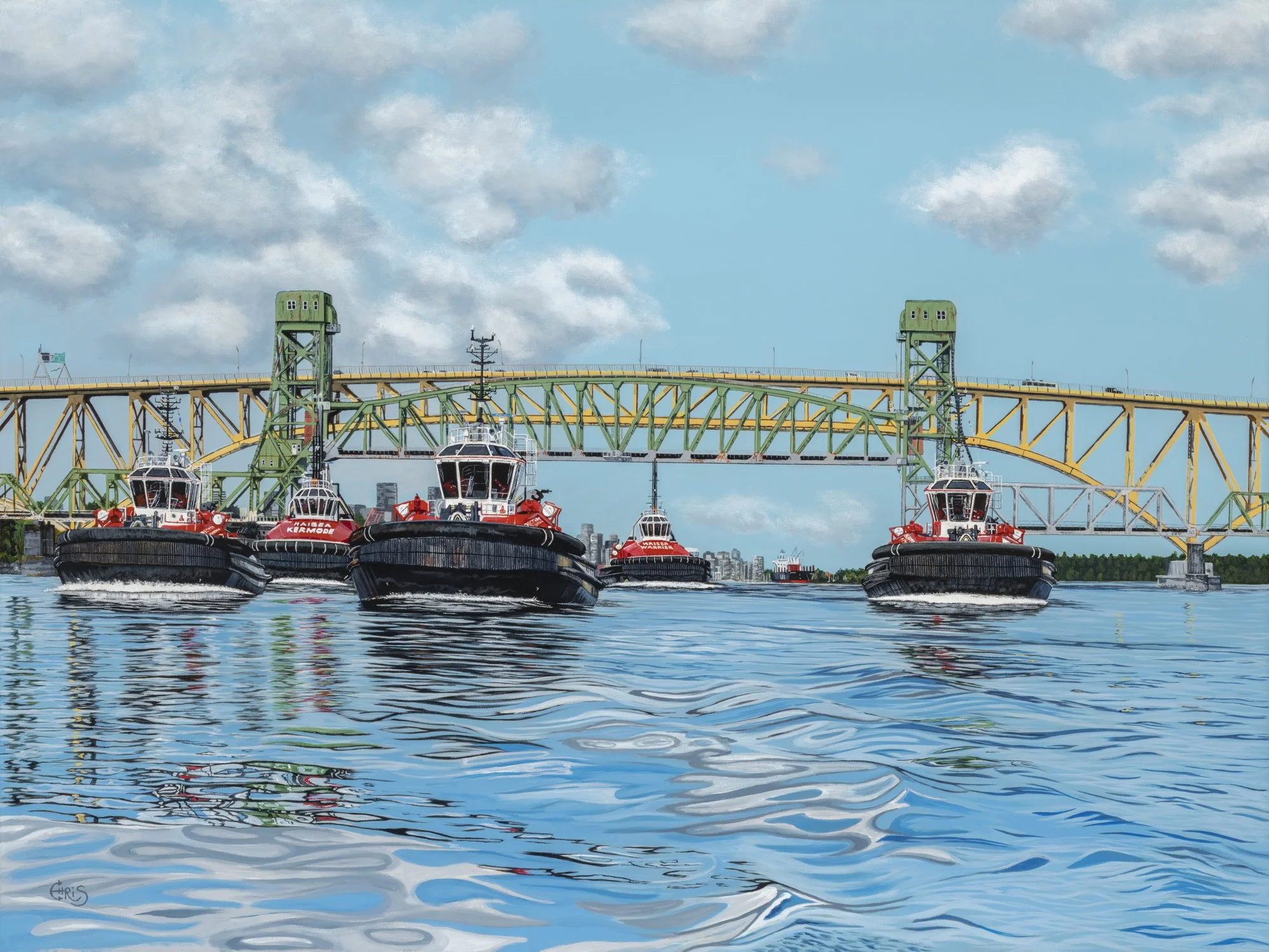The Greenest Fleet in the World, 30x40, Acrylic on Canvas, $3000