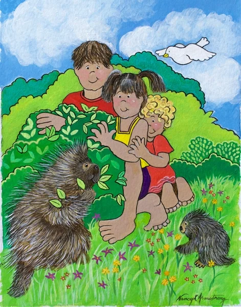 Porcupines Flowers and Smiles