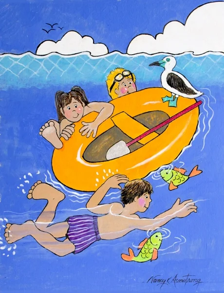 Swimming Around the Raft