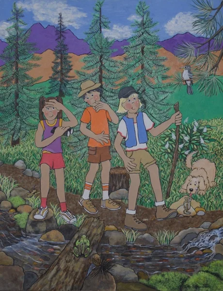 Hiking Along a Mountain Path