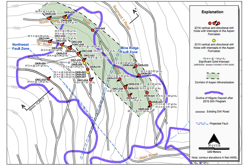 Aspen Corridor map at Kilgore