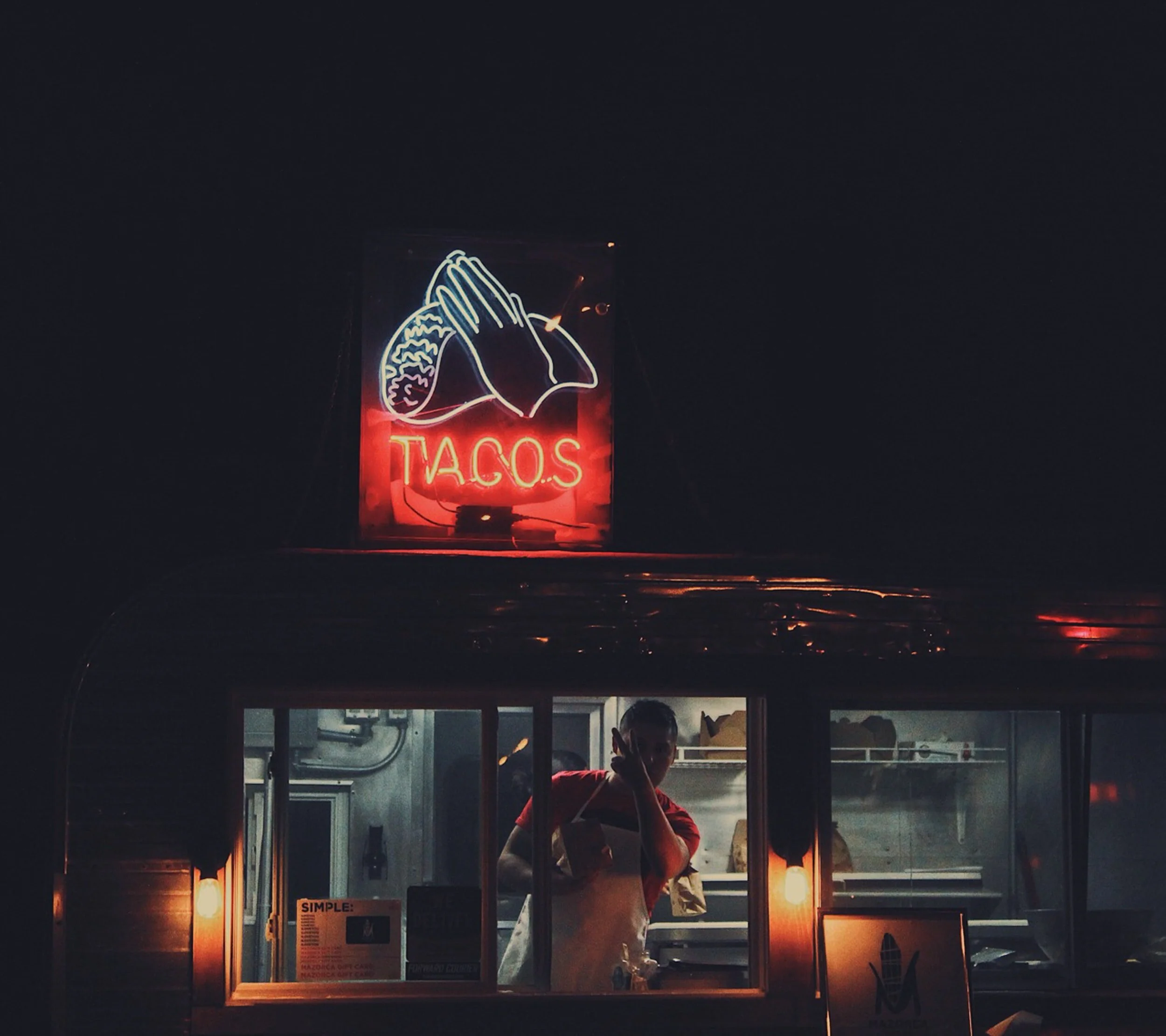 Tacos. Fears. God. Mission. 2020.
