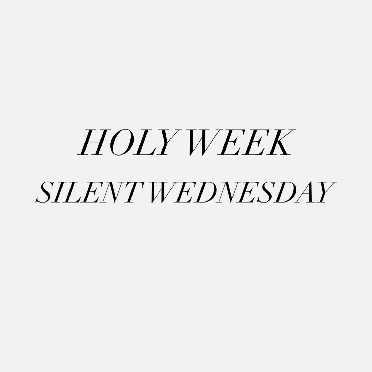 Shhh&hellip;
SILENT WEDNESDAY
__
God is at work in the quiet. In the unknown.
In ways we do not see, do not hear, do not understand.
&mdash;
#holyweek #silentwednesday #missiophx #missiodei