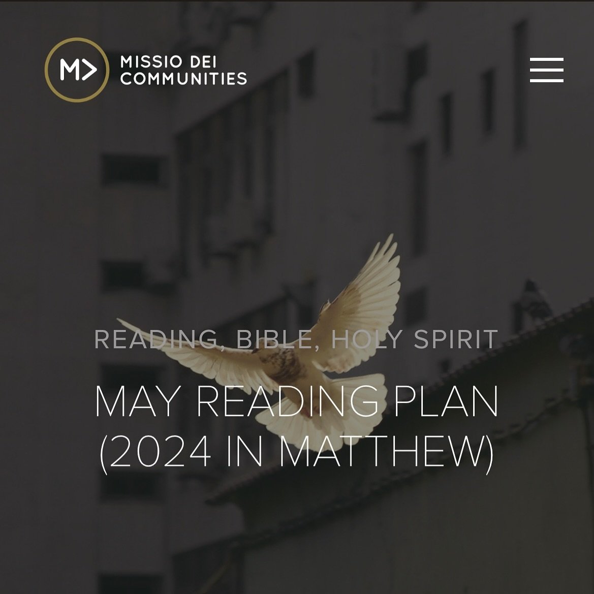 COMMENT FOR LINK!
&mdash;
Our Bible Reading Plan for the month of May is online now. This month we examine the work of the Holy Spirit within the book of Matthew, as we also reflect on his work in us today.
&mdash;
#missiophx #missiodei #truestory #h