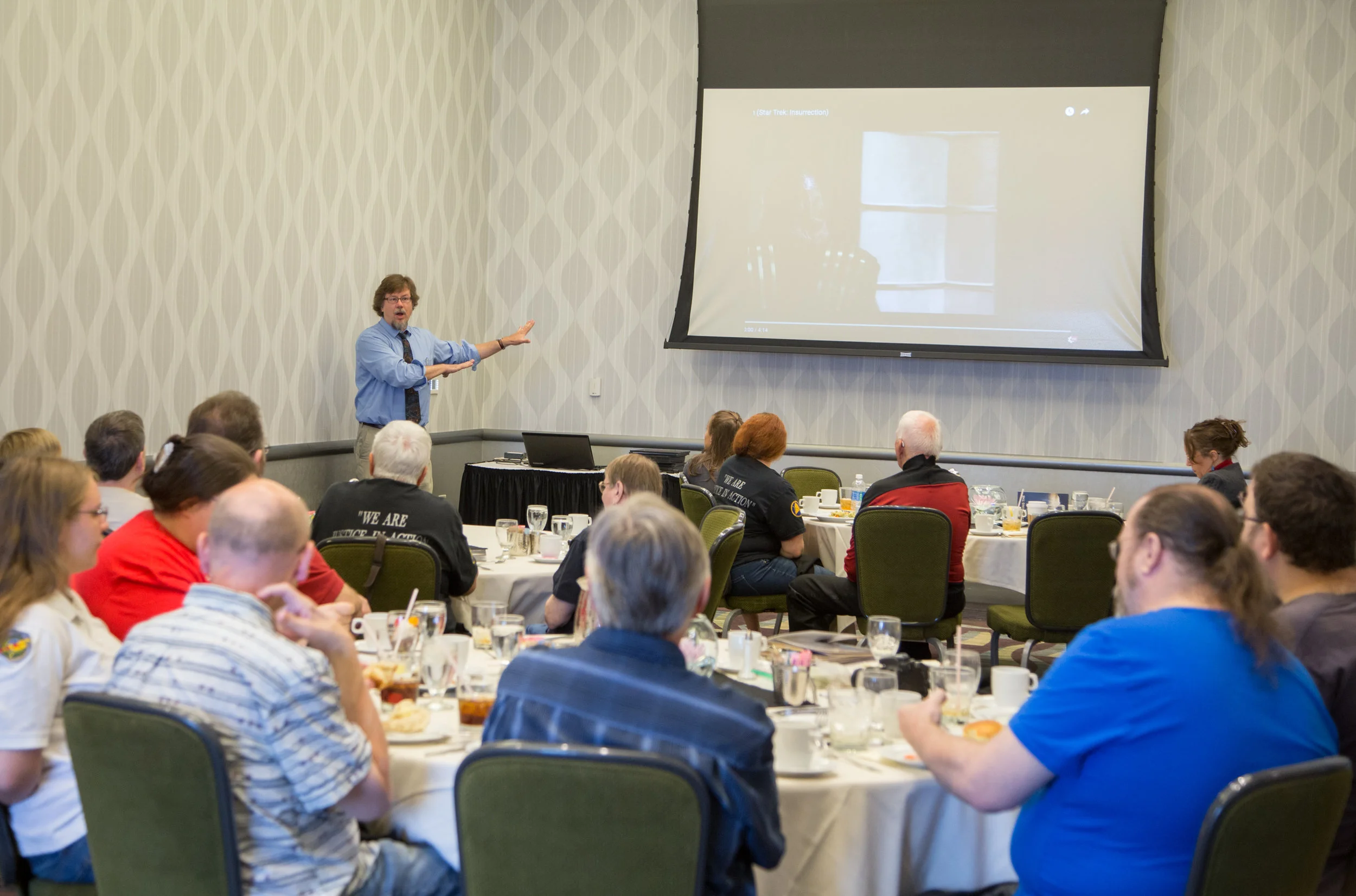 Dr. Kevin Decker, EWU professor and author, speaks at our 20th Anniversary Celebration. 