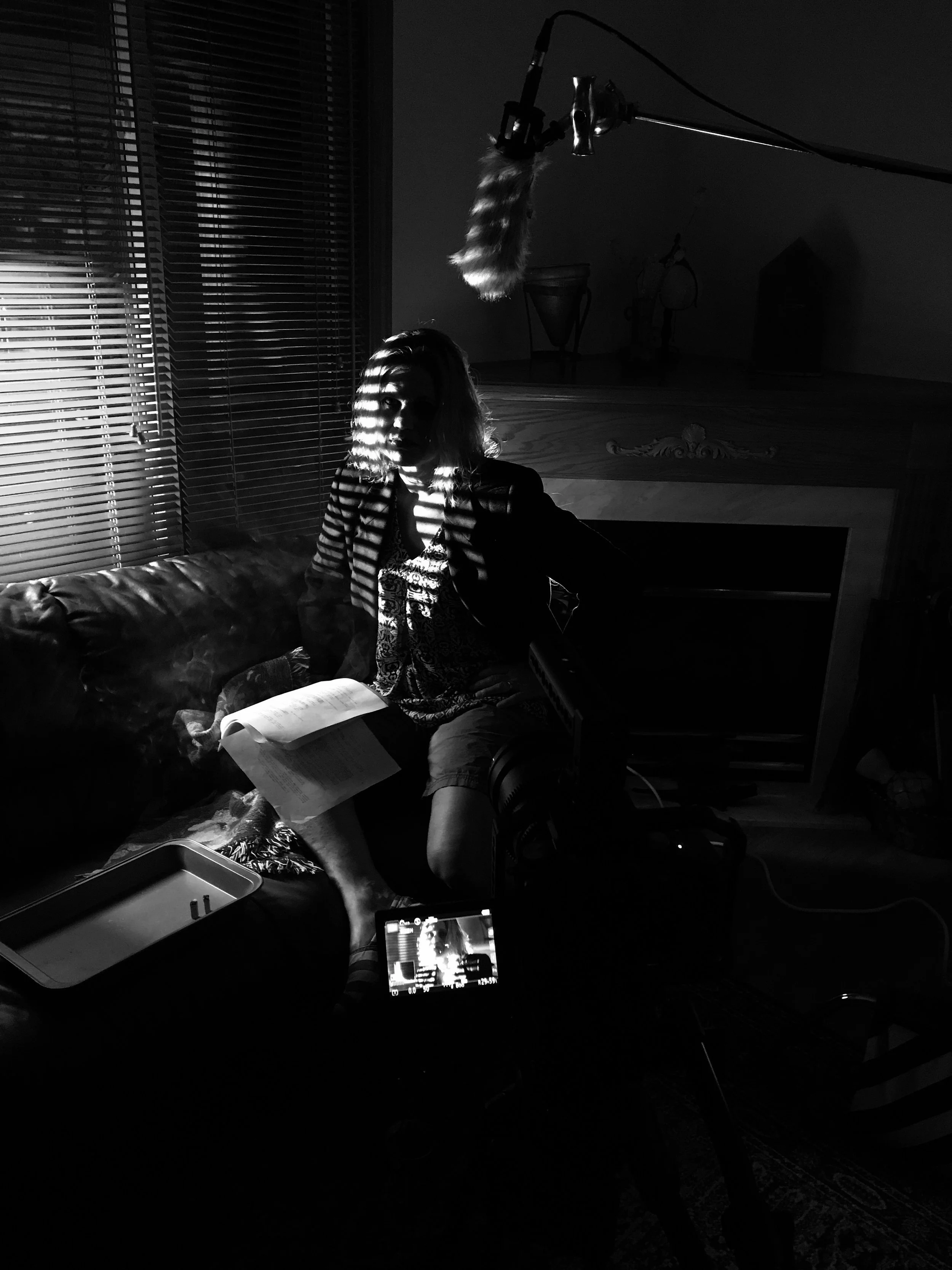 A behind-the-scenes look at the filming of Aunt Marcy’s ComBox Call for Juice.