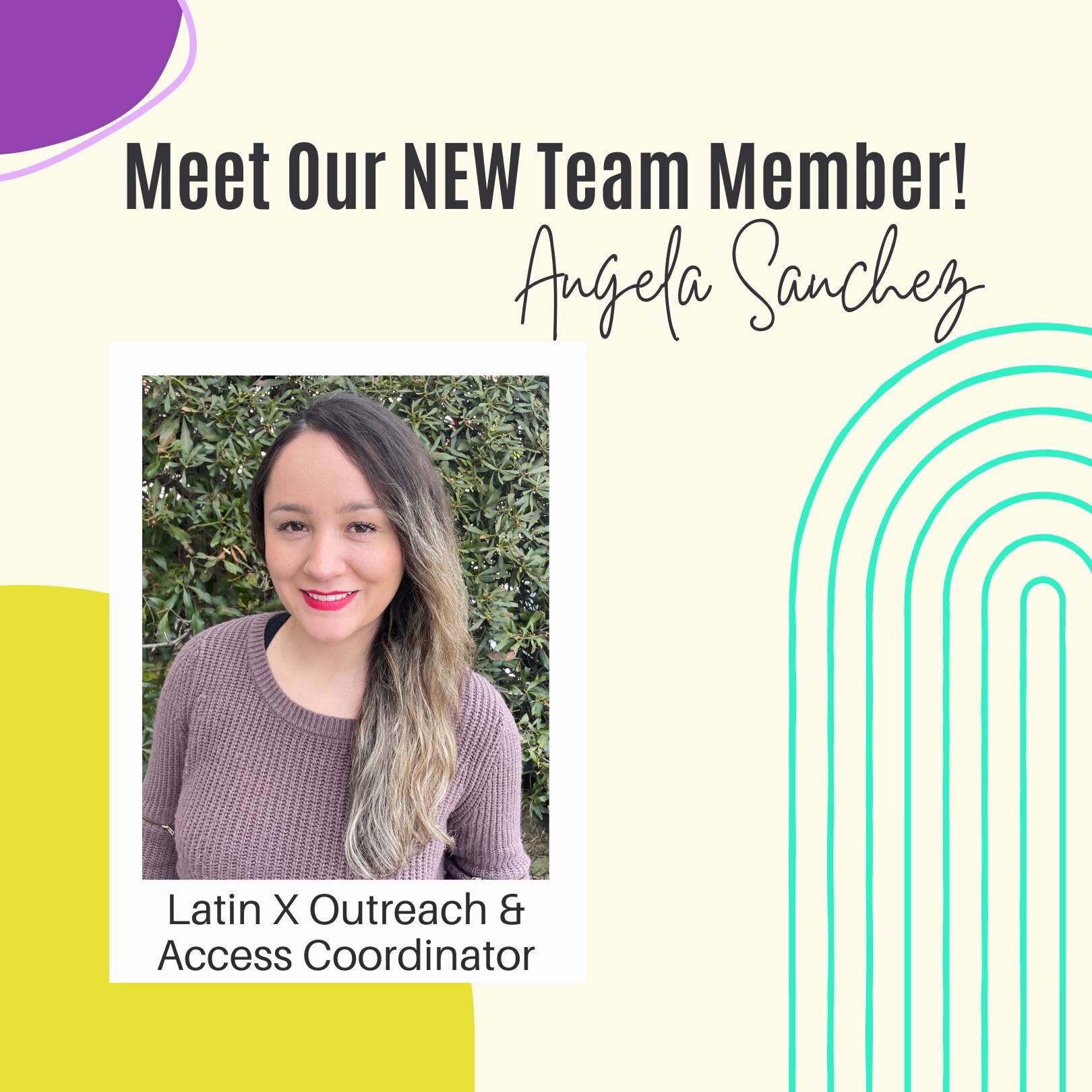 Welcome Angela, our Latin X Outreach &amp; Access Coordinator! 

Angela is our first staff member dedicated full-time to serving Rome&rsquo;s Latin X community. She is passionate about wellness (mind, body, and spirit), leadership, finance, administr