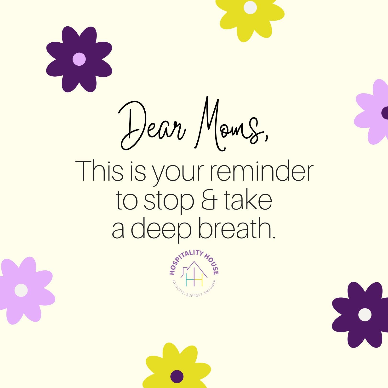 To all the moms out there - we love you and are grateful for you! Be sure to take a deep breath for yourself this month; you deserve it.

...

&iexcl;A todas las madres, las amamos y estamos agradecidas por ustedes! Aseg&uacute;rate de tomar una resp