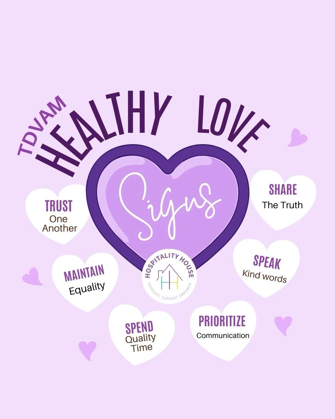 What is a healthy relationship?

Every relationship is unique, but healthy relationships share a few foundations. They are built on equality, respect, and trust. Both people feel valued. Both voices matter. Both hearts are heard.

A healthy relations