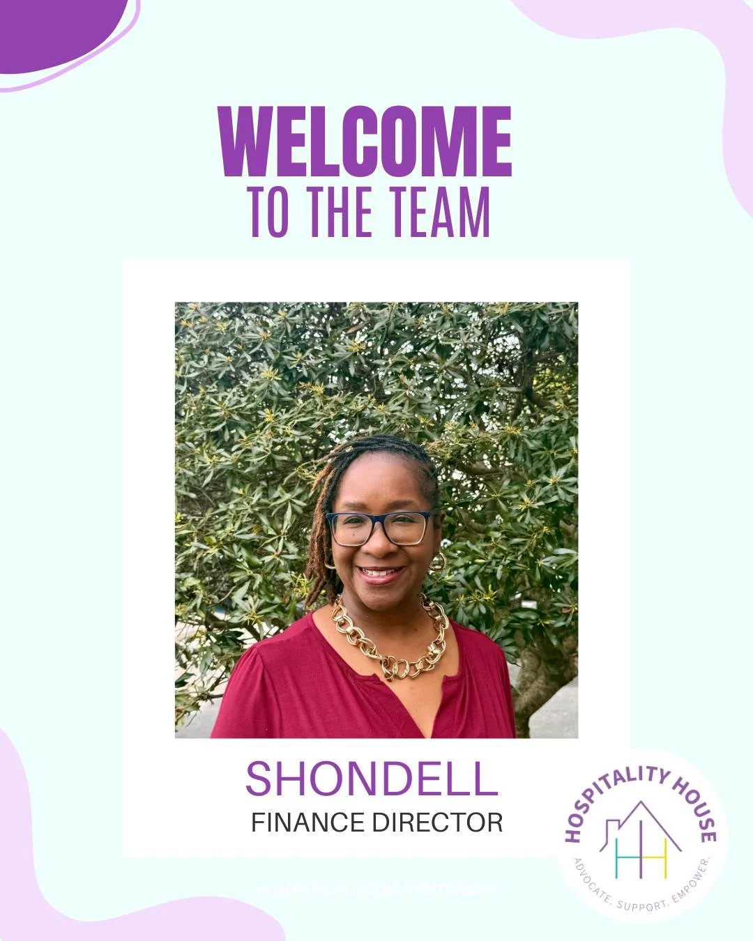 Meet Shondell, our Financial Director! Shondell began her journey with us as a Resident Advocate, where she quickly made a meaningful impact through her dedication and passion for supporting our clients. At the beginning of this year, she was promote