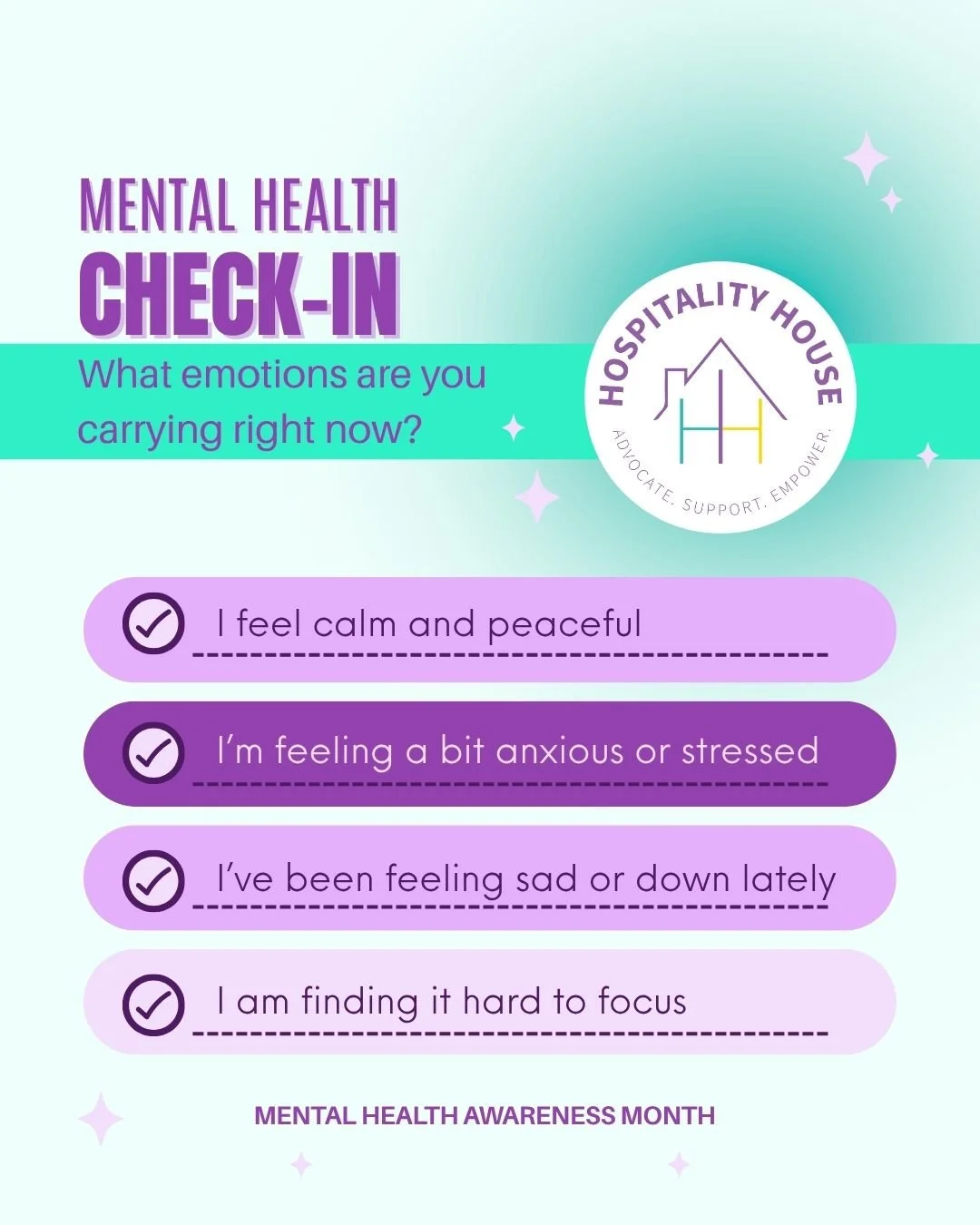 According to the National Coalition Against Domestic Violence (NCADV), survivors of domestic violence are more likely to experience mental health challenges such as depression, anxiety, PTSD, and more.

Today is your reminder to pause and check-in wi