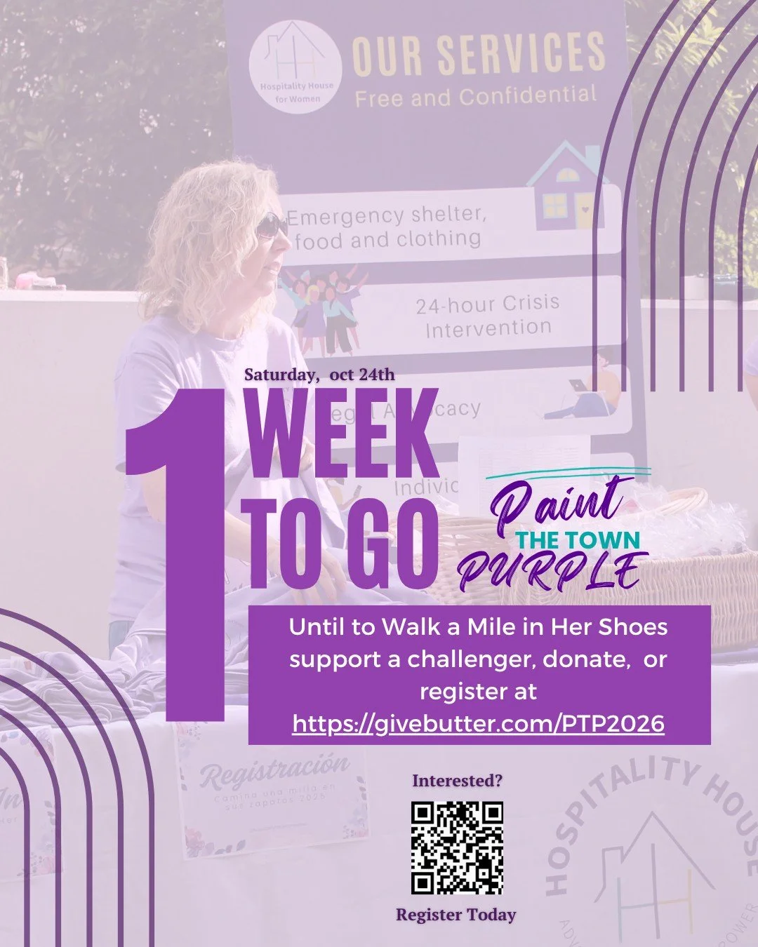 Walk a Mile in Her Shoes (WAM) is just 1 week away! 
Join us for the 19th Annual WAM on October 24 at 11 AM at Sara Hightower Library!
Register, donate, support your fave challenger, or learn more  today by visiting the link: https://givebutter.com/P