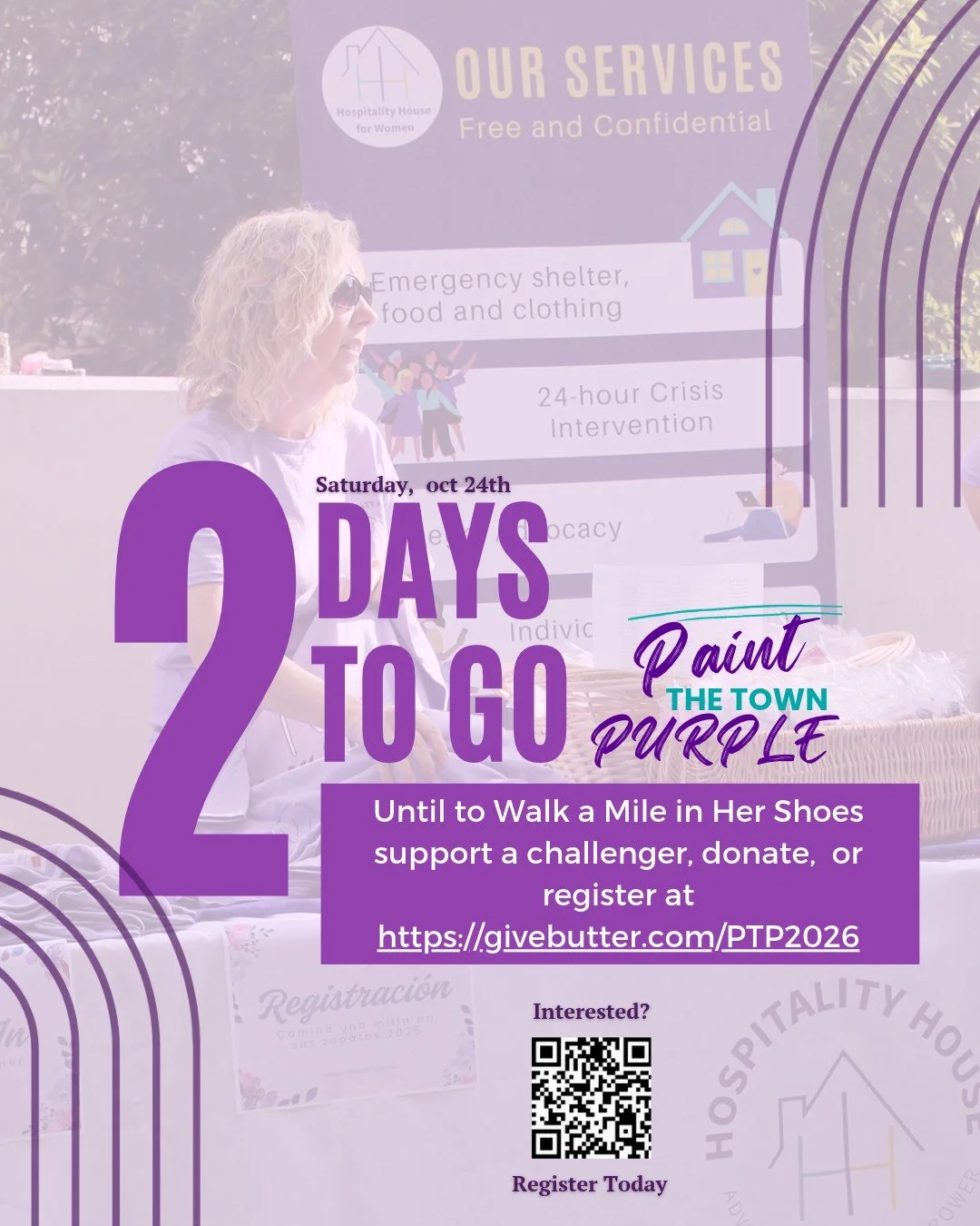 Walk a Mile in Her Shoes (WAM) is just 2 days away! 
Join us for the 19th Annual WAM on October 24 at 11 AM at Sara Hightower Library!

Register, donate, support your fave challenger, or learn more  today by visiting the link: https://givebutter.com/