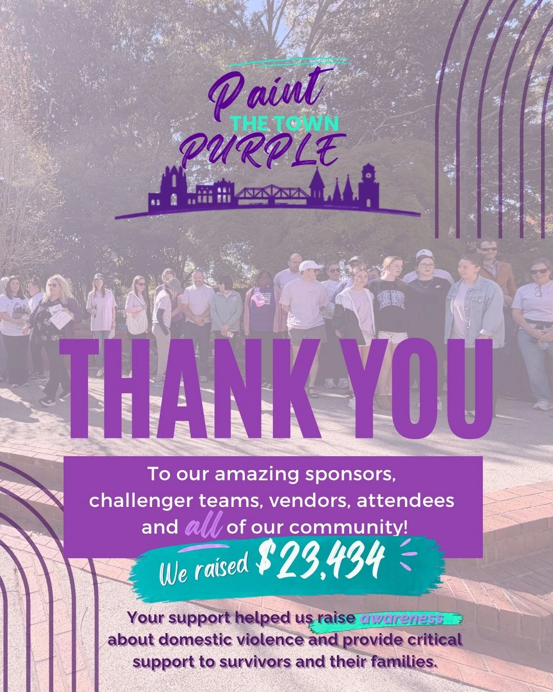 We loved spending October 24 with many Rome community members for our 19th Annual Walk a Mile in Her Shoes! Together, we raised $23,434 in support of domestic violence survivors and their families!

...

&iexcl;Nos encant&oacute; pasar el 24 de Octub