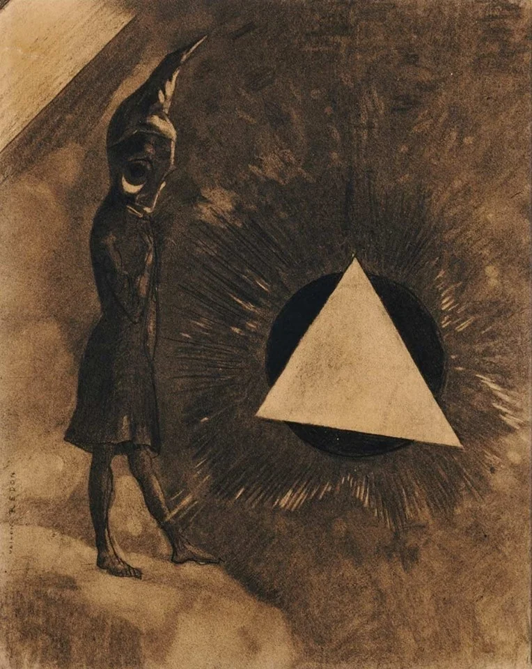 Odilon Redon, "absolute concern... philosopher" 1881.