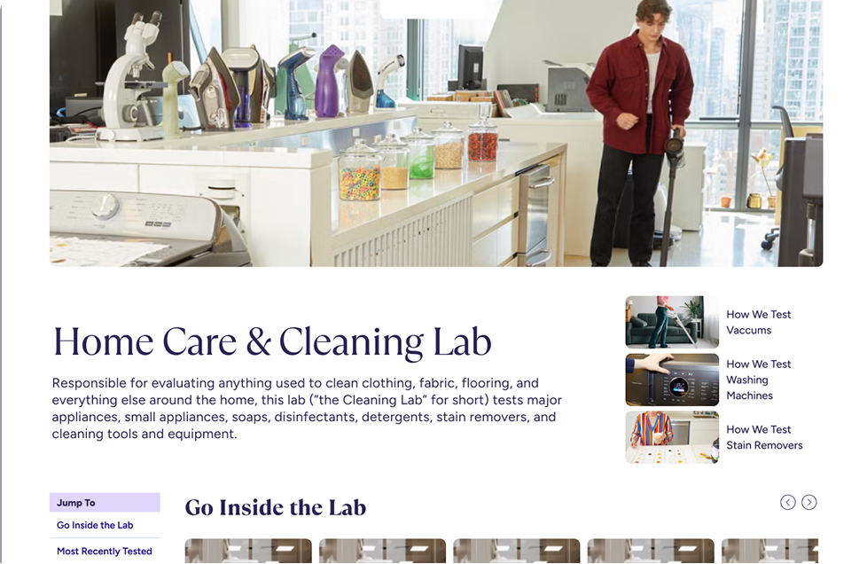 GHI Lab Landing Pages