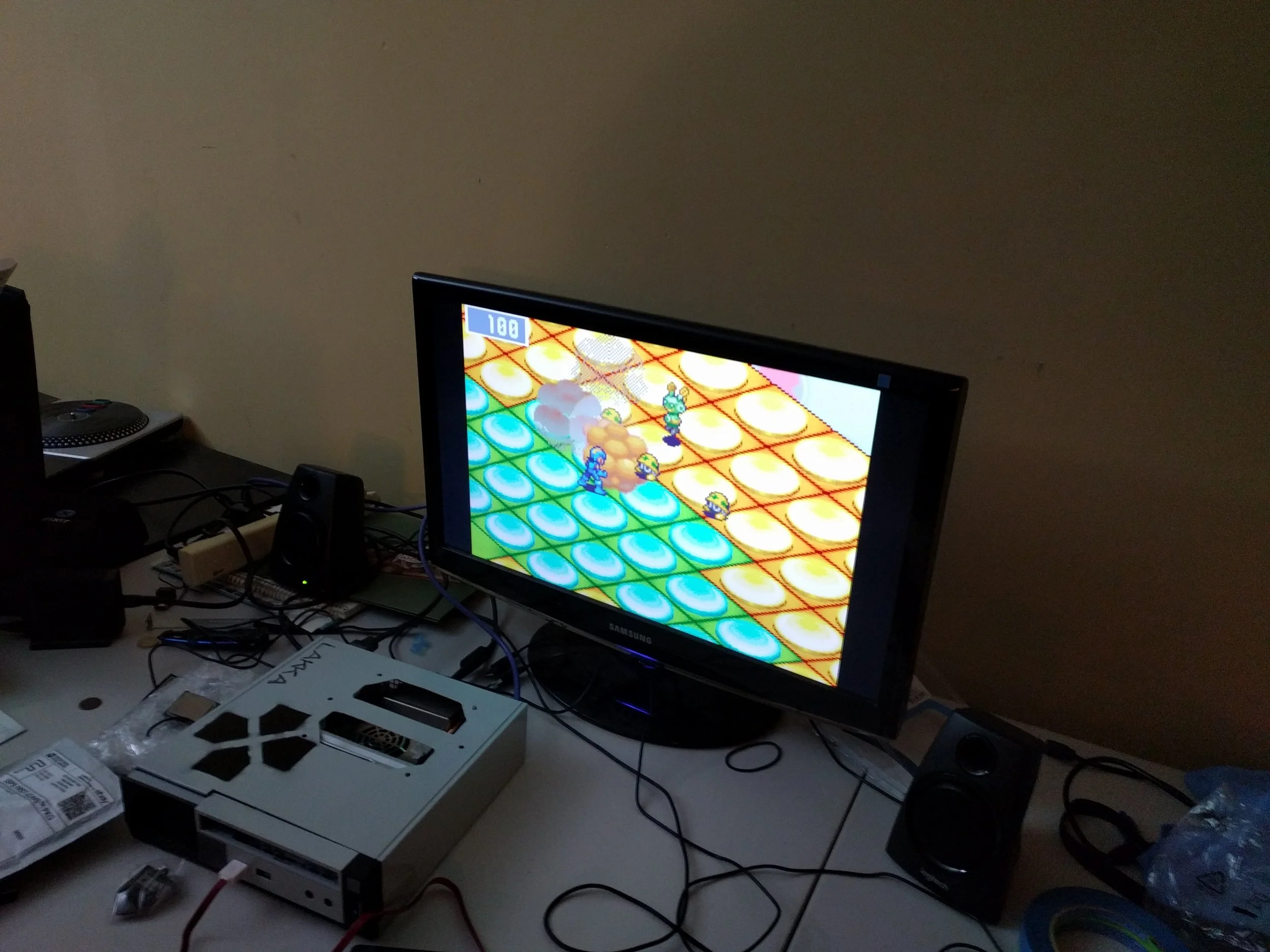 all the new parts are thrown in and megaman is running fine!