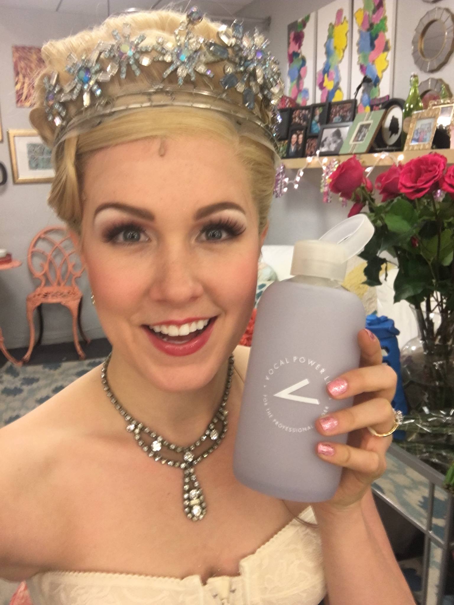  Ginna Claire Mason, the day of her Broadway debut in her dream role as Glinda in WICKED!  