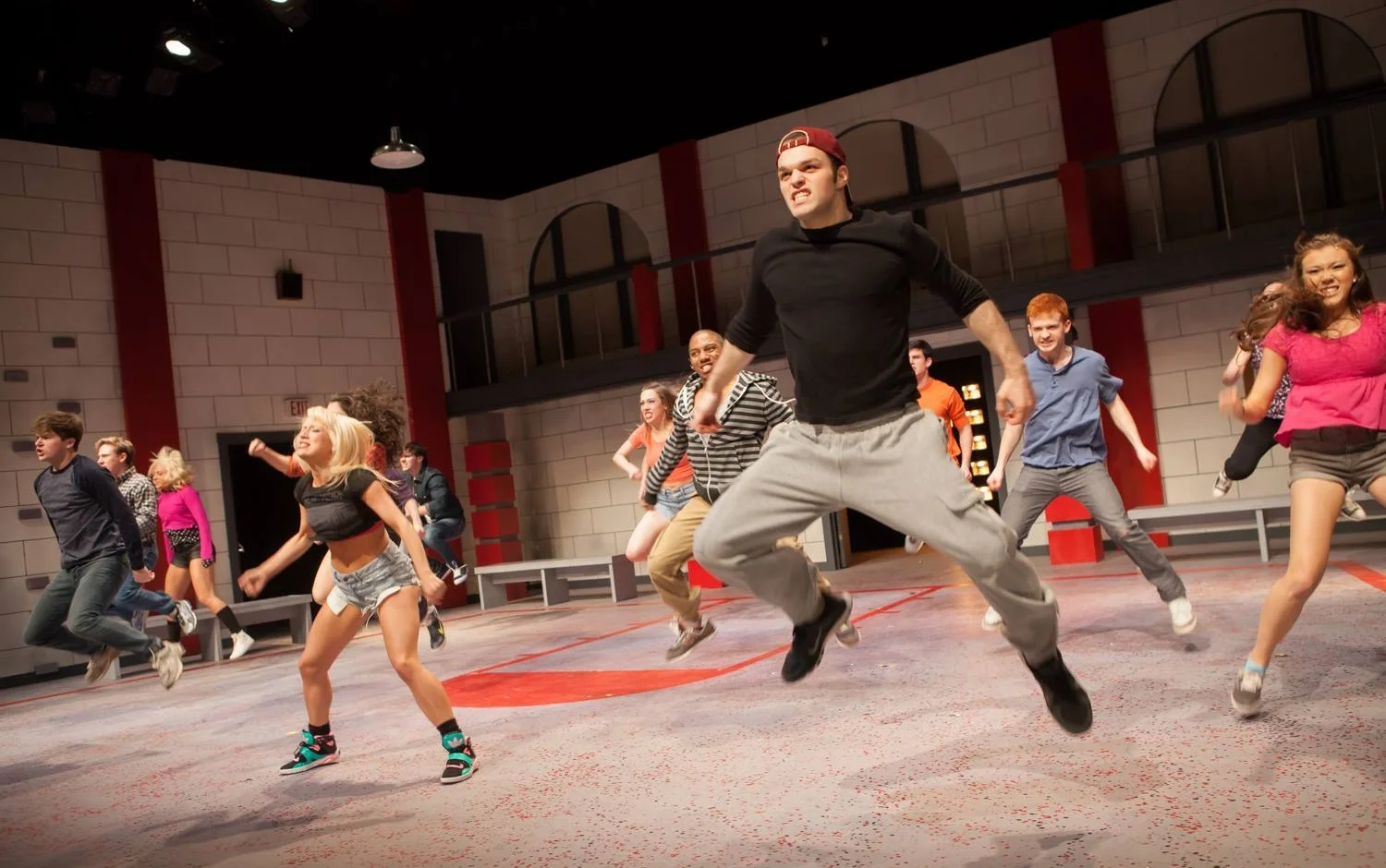 Sam Wolfe as Billy in Carrie the Musical. Photo by Ben Meadors.
