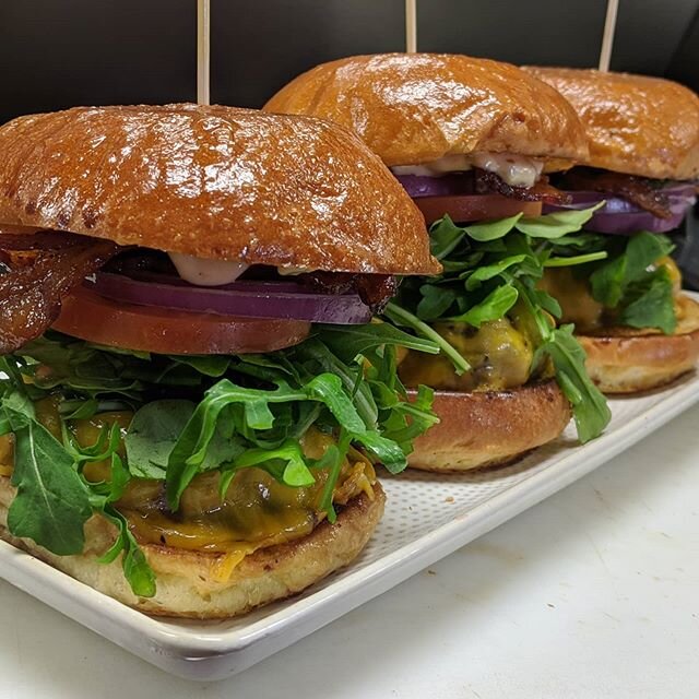 In case you missed out on #nationalburgerday 
we got the goods 😋 
Order our BKB burger for dinner tonight!

Don't forget to use promo code 10OFF50 for 10% off ONLINE orders of $50 or more. Just because you're awesome!! Scheduling dinner for pickup t