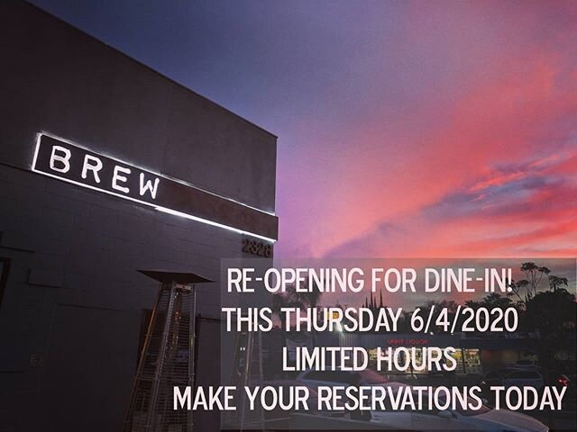 Hello all! 
We are very excited to announce our reopening for dinein this Thursday! 
We will be introducing new safety protocols, precautions, guidelines, temperature checks of staff and dinein guests and implement frequent sanitation schedules.

Alt