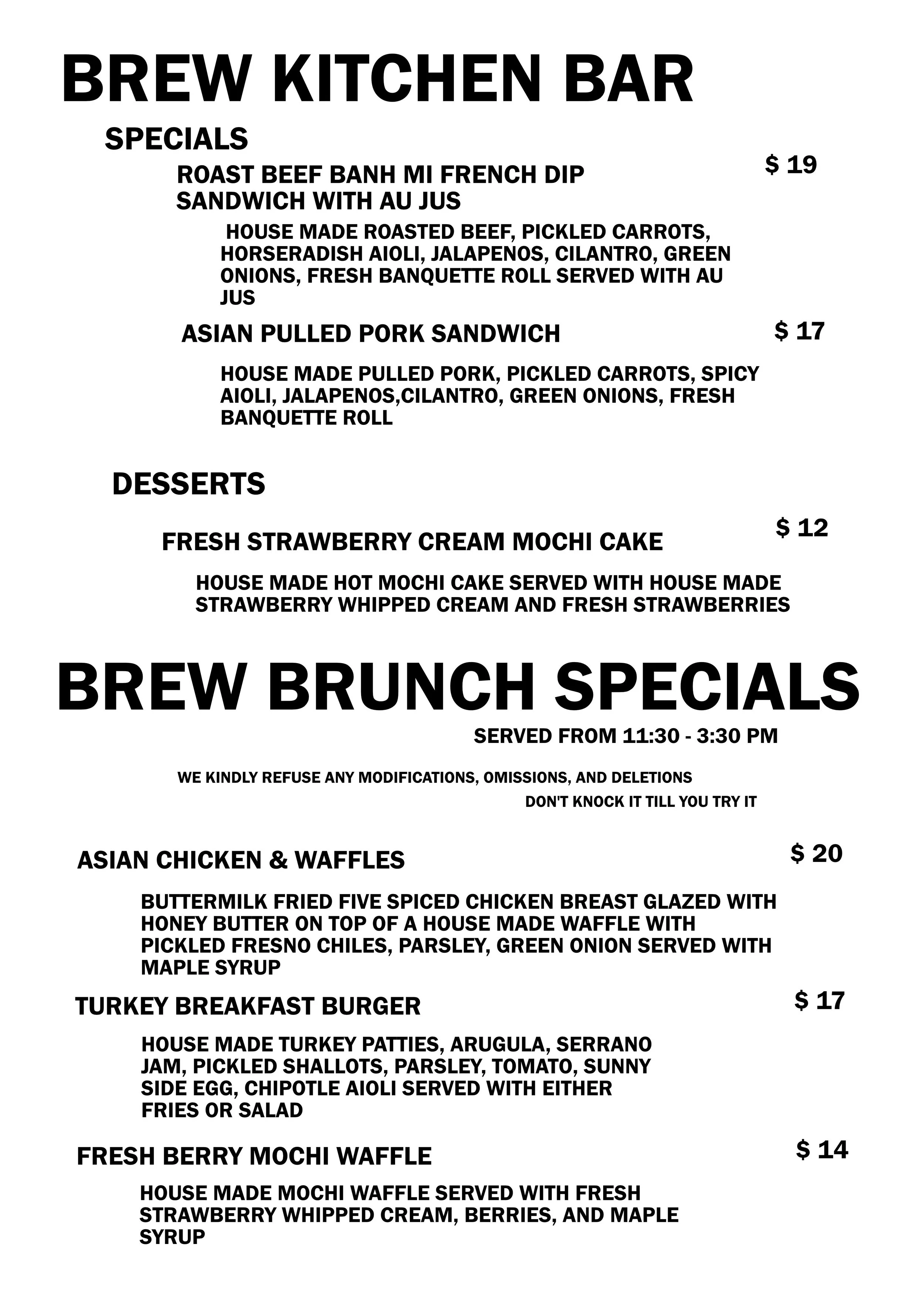 Brew Kitchen Bar